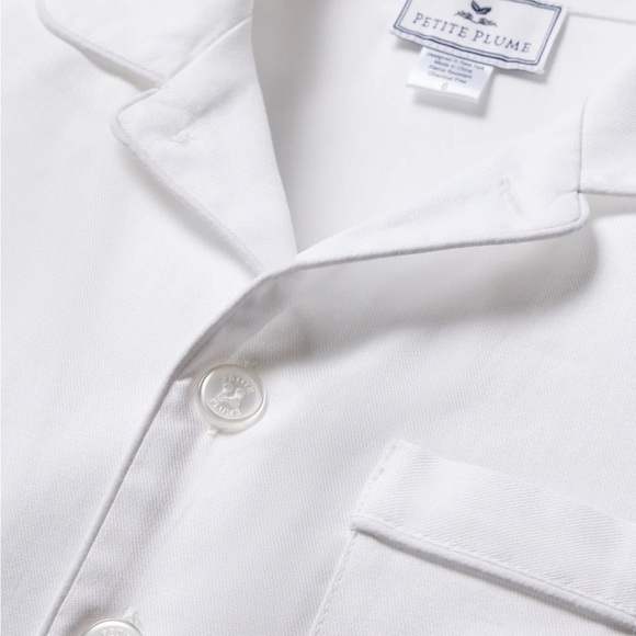 PETITE PLUME Boys Classic White Short Set Chemical Free Flame Resistant 10 - Picture 3 of 9